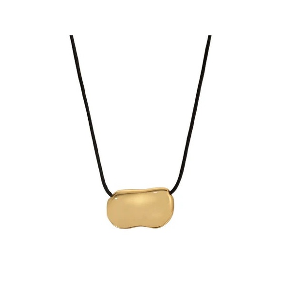 Heaven Mayhem PEBBLE NECKLACE GOLD/BLACK - Picture 3 of 3